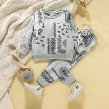 Load image into Gallery viewer, Boys Paisley Print Sweatshirt and Joggers Set