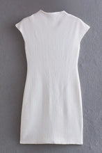 Load image into Gallery viewer, Round Neck Capped Sleeve Dress