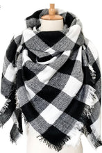 Load image into Gallery viewer, Plaid Imitation Cashmere Scarf