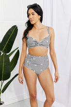 Load image into Gallery viewer, Marina West Swim Take A Dip Twist High-Rise Bikini in Black