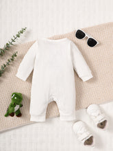 Load image into Gallery viewer, Baby BOYS DADDY'S LITTLE MAN Dinosaur Graphic Jumpsuit