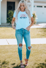 Load image into Gallery viewer, Women Graphic Round Neck Tee Shirt