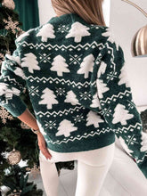 Load image into Gallery viewer, Christmas Tree Round Neck Sweater