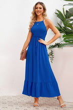 Load image into Gallery viewer, Smocked Crisscross Spaghetti Strap Dress