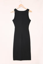 Load image into Gallery viewer, Crisscross Cutout Scoop Neck Slit Midi Dress