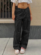 Load image into Gallery viewer, Drawstring Waist Cargo Pants