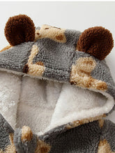 Load image into Gallery viewer, Baby Bear Zip Up Long Sleeve Hooded Jumpsuit