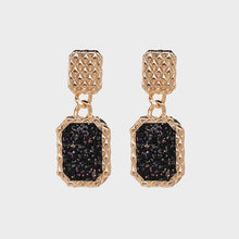 Load image into Gallery viewer, Geometric Alloy Dangle Earrings