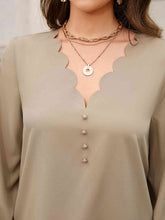 Load image into Gallery viewer, V-Neck Long Sleeve Blouse