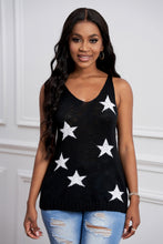 Load image into Gallery viewer, Star Pattern Racerback Knitted Tank