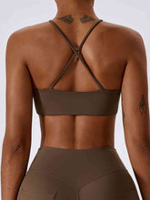 Load image into Gallery viewer, Cropped Halter Neck Sports Bra