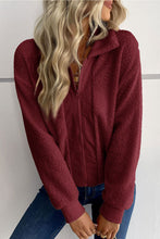 Load image into Gallery viewer, Zip-Up Sherpa Collared Neck Jacket with Pockets