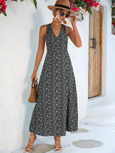 Load image into Gallery viewer, Printed Open Back Sleeveless Maxi Dress