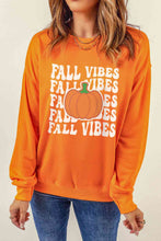 Load image into Gallery viewer, FALL VIBES Graphic Dropped Shoulder Sweatshirt