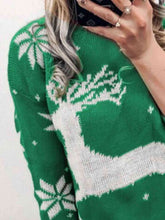 Load image into Gallery viewer, Reindeer &amp; Snowflake Sweater