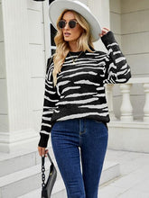Load image into Gallery viewer, Round Neck Drop Shoulder Sweater
