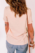 Load image into Gallery viewer, XOXO Round Neck Short Sleeve T-Shirt
