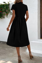 Load image into Gallery viewer, Button Front Short Sleeve Dress