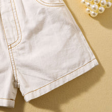Load image into Gallery viewer, Girls Contrast Stitching Bow Detail Cami and Shorts Set