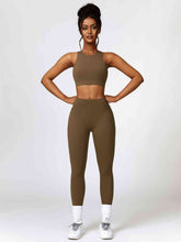 Load image into Gallery viewer, Cutout Cropped Sport Tank and Leggings Set