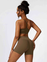 Load image into Gallery viewer, Sport Bra and Wide Waistband Shorts Set