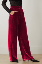 Load image into Gallery viewer, Loose Fit High Waist Long Pants with Pockets