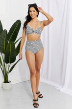 Load image into Gallery viewer, Marina West Swim Take A Dip Twist High-Rise Bikini in Black