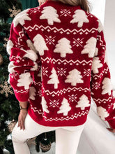 Load image into Gallery viewer, Christmas Tree Round Neck Sweater