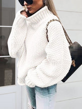 Load image into Gallery viewer, Turtleneck Long Sleeve Sweater