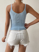 Load image into Gallery viewer, Scoop Neck Mixed Knit Cami