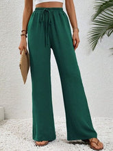 Load image into Gallery viewer, Wide Leg Drawstring Pants