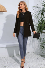 Load image into Gallery viewer, Lapel Neck Long Sleeve Blazer with Pockets