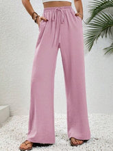 Load image into Gallery viewer, Wide Leg Drawstring Pants