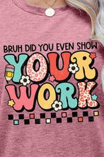 Load image into Gallery viewer, Letter Graphic Short Sleeve T-Shirt