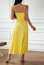Load image into Gallery viewer, Spaghetti Strap Lace-Up Dress