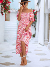 Load image into Gallery viewer, Floral Smocked Flounce Sleeve Midi Dress