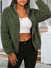 Load image into Gallery viewer, Zip Up Turtleneck Long Sleeve Jacket