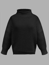 Load image into Gallery viewer, Turtleneck Long Sleeve Sweater