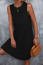 Load image into Gallery viewer, Sleeveless Round Neck Tiered Dress