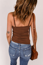 Load image into Gallery viewer, Rhinestone Crisscross  Strappy Cami
