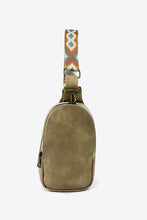 Load image into Gallery viewer, Adjustable Strap PU Leather Sling Bag
