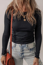 Load image into Gallery viewer, Round Neck Long Sleeve Top