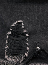 Load image into Gallery viewer, Raw Hem Collared Neck Long Sleeve Denim Jacket