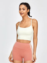 Load image into Gallery viewer, Crisscross Spaghetti Strap Active Bra