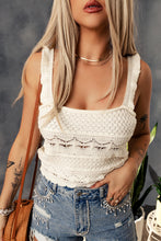 Load image into Gallery viewer, Scalloped Trim Sleeveless Knit Tank
