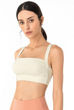 Load image into Gallery viewer, Open Back Pleated Detail Sports Bra