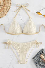 Load image into Gallery viewer, Textured Halter Neck Bikini Set