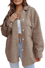 Load image into Gallery viewer, Collared Neck Button Front Coat with Pocket