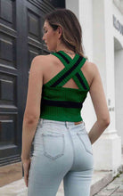 Load image into Gallery viewer, Grecian Sleeveless Cropped Sweater Vest