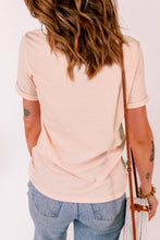 Load image into Gallery viewer, SUMMER Cuffed Round Neck Tee